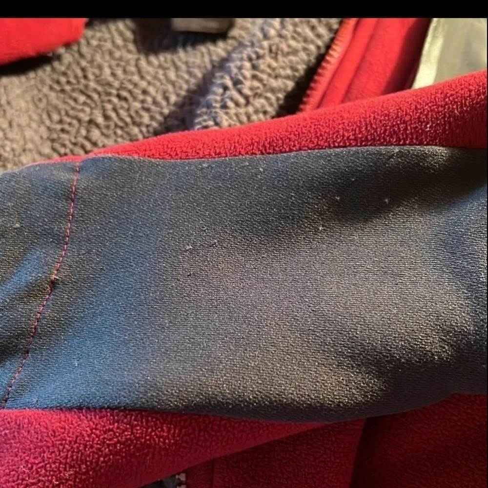 The North Face Red Fleece Jacket Mens Size M